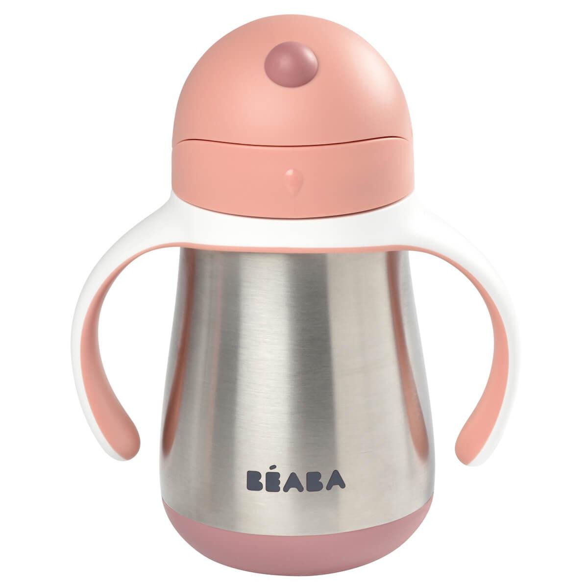 Taza de aprendizaje con pajita y cantimplora inoxidable Beaba 250ML