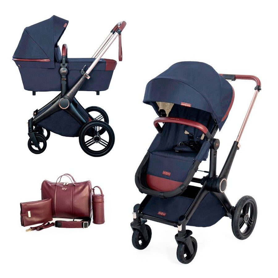 Cochecito TRIO Shom Roberto Verino ELEGANCE con Grupo 0 y bolso