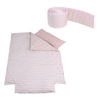 Kit nórdico + protector + funda almohada cuna 120 X 60 MICUNA TX-1812 ÉTNICO GRIS