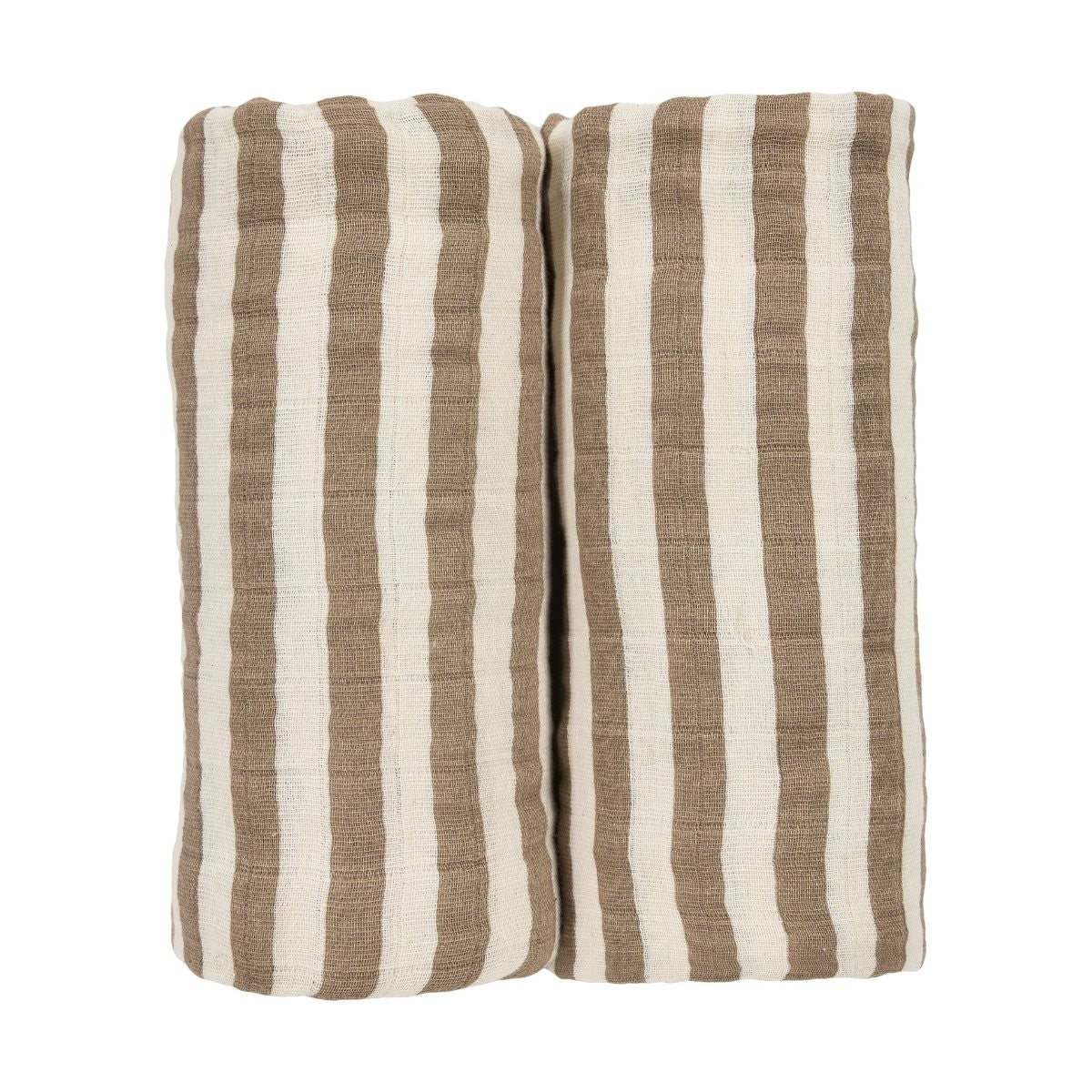 Muselina Lavada Gde Meyco Fat Stripe Pack De 2