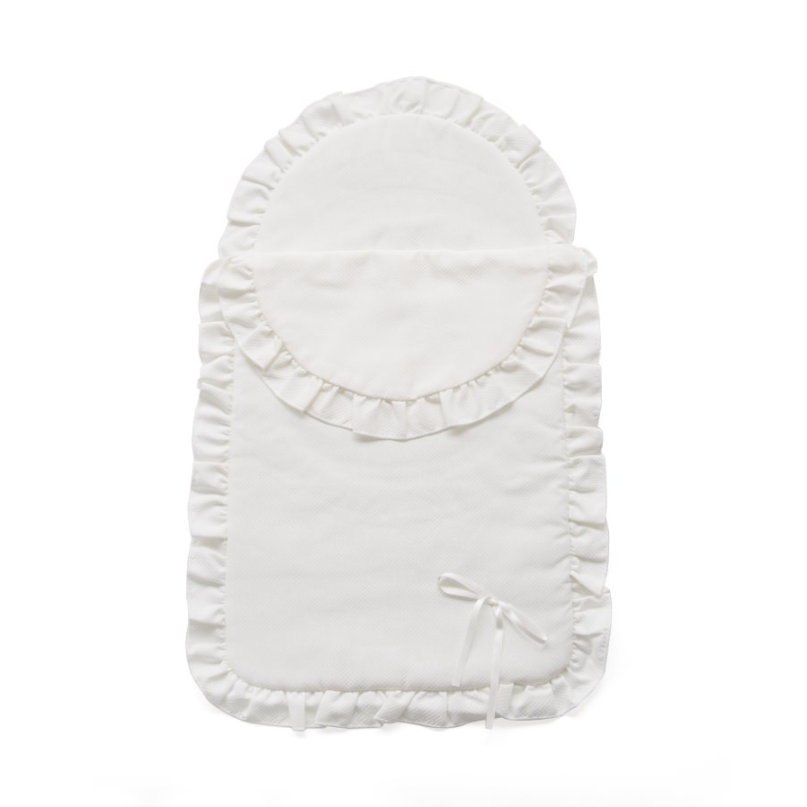 Colcha y Almohada Bebelux Piqué Beige