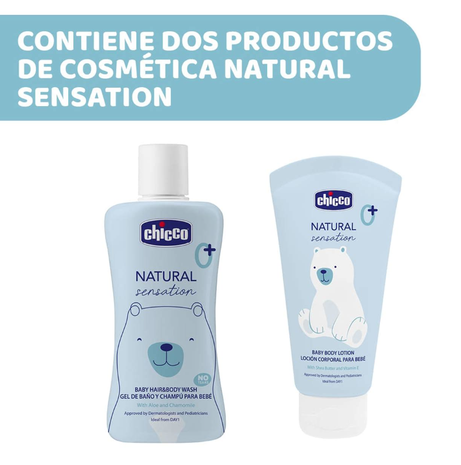 Set natural Chicco sensación higiene y crema