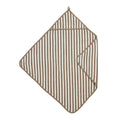 Capa de baño rizo Meyco Fat Stripe Taupe