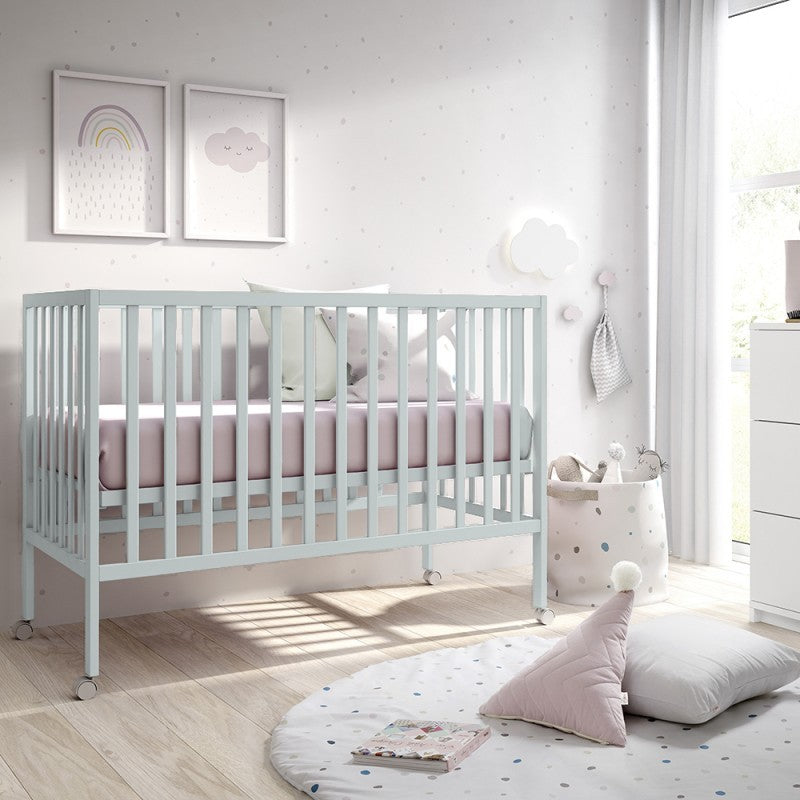 Cuna Ros Mini PLAY 120X60 con ruedas disponible en más de 30 colores