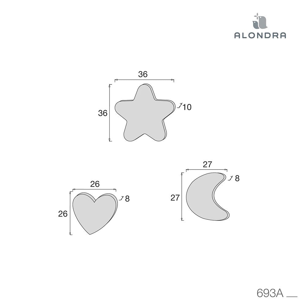 Set 3 cojines Alondra infantiles