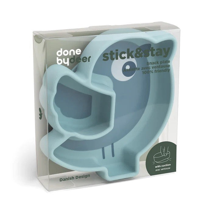 Plato Stick & Stay Done By Deer BIRDEE con ventosa