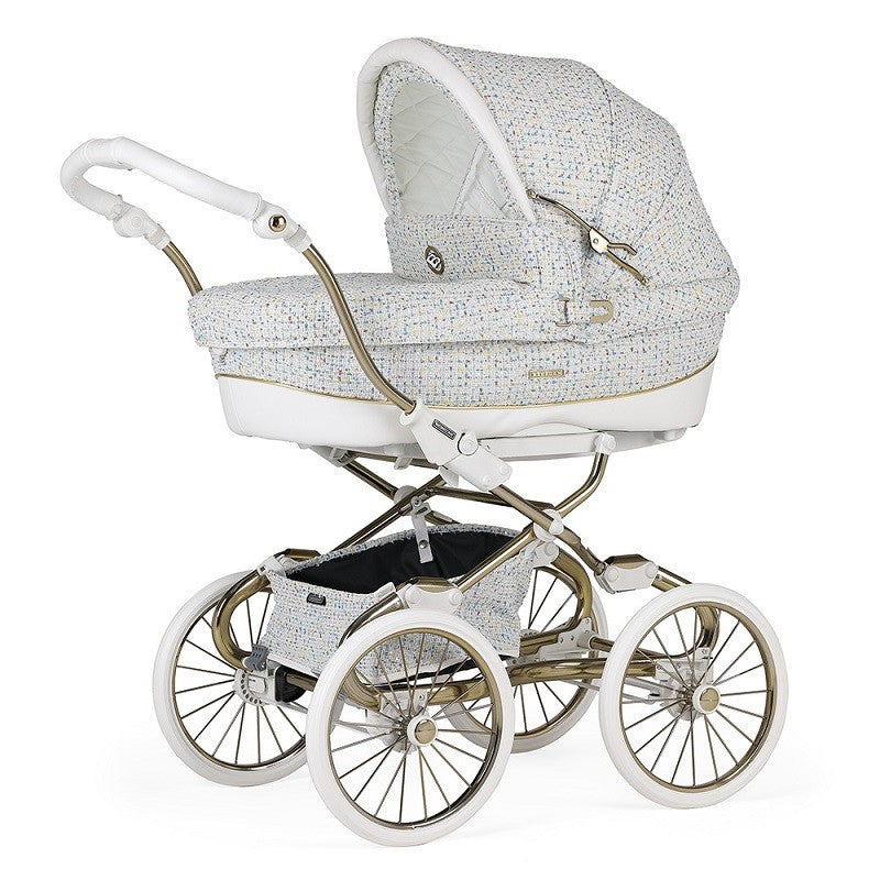 Cochecito TRIO Bebecar Stylo Class Privé P191 Fumé Gold-Blanco