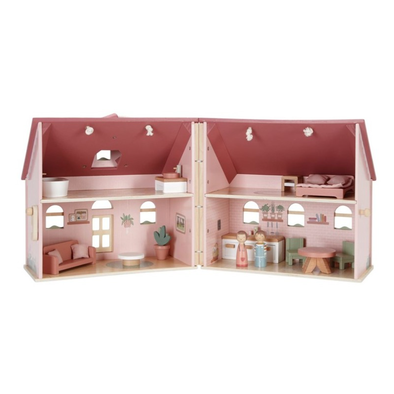 Casa De Muñecas Little Dutch De Madera Portátil