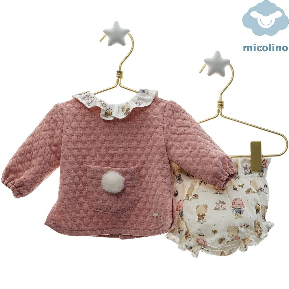 Conjunto Micolino con chaleco y braguita Annika