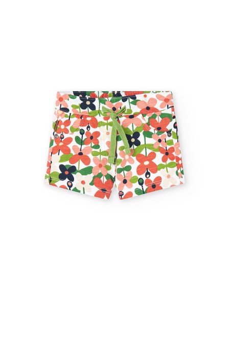 Short Boboli felpa flores