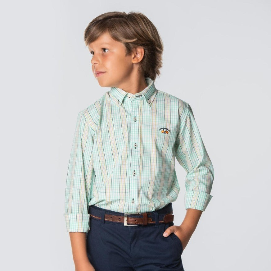 Camisa Spagnolo 4525 boton popelín