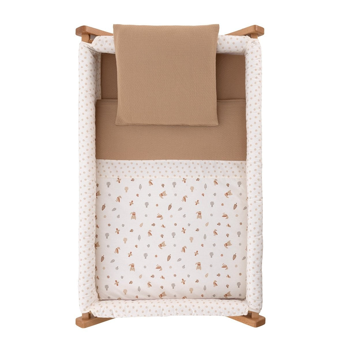Minicuna tijera madera natural Cambrass Senda