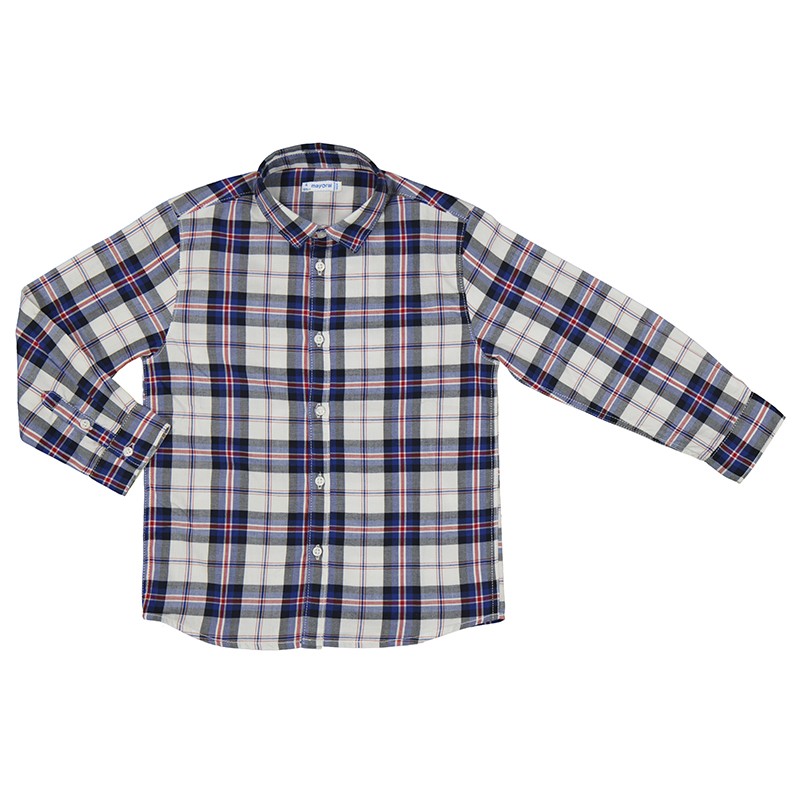 Camisa Mayoral manga larga cuadros