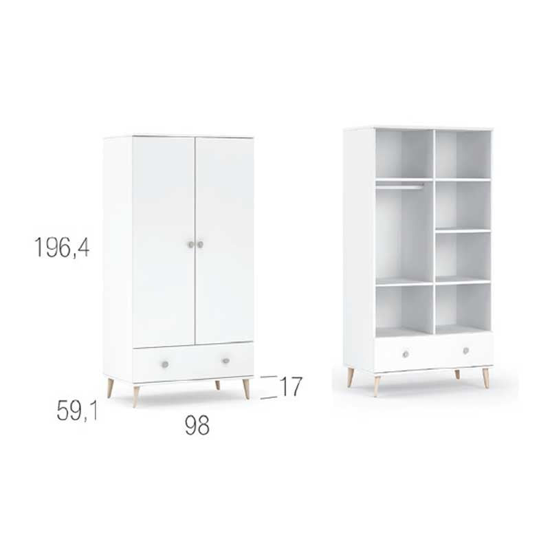 Armario 2 puertas Ros Mini METROPOLI