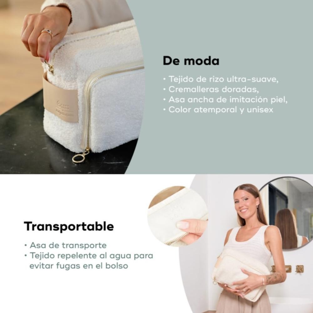 Neceser de higiene Babymoov para cuidado del bebe Curl White