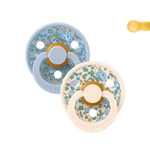 2 Chupetes BIBS Colour Round Liberty Eloise 0-6m