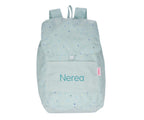 Mochila Tutete Grande Tela Dots Sage Personalizable