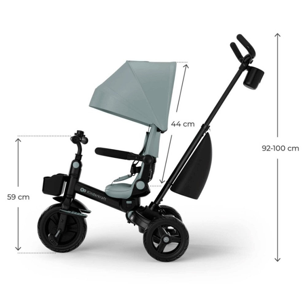 Triciclo Kinderkraft AVEO 2 Plus reversible y plegable