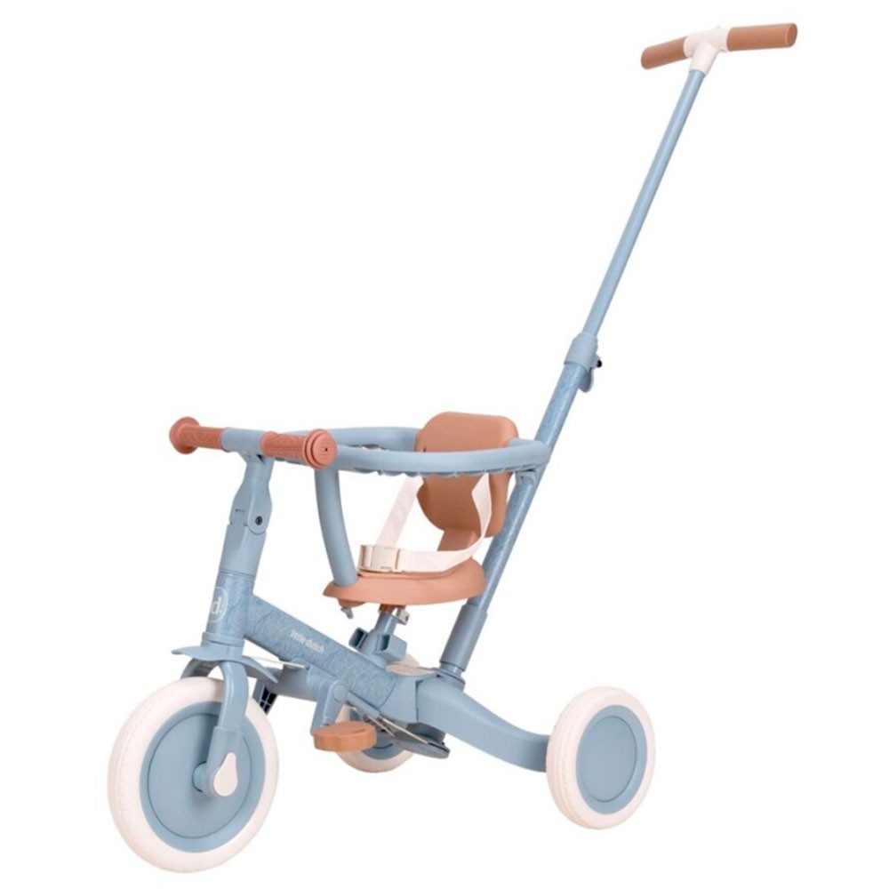 Triciclo con barra Little Dutch 4 en 1 Safari Dreams Azul