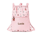 Mochila saco impermeable Tutete Little Red Personalizable