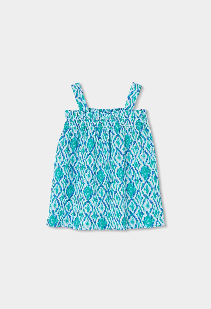 Blusa Boboli en bambula estampada