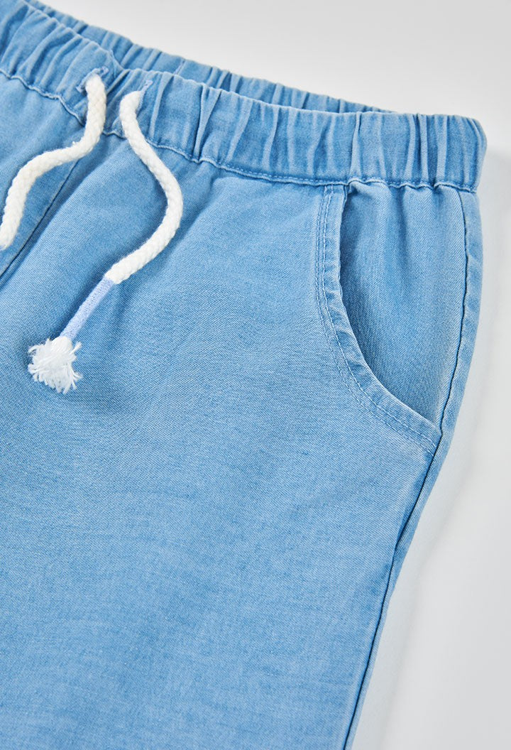 Pantalón Boboli denim bordado