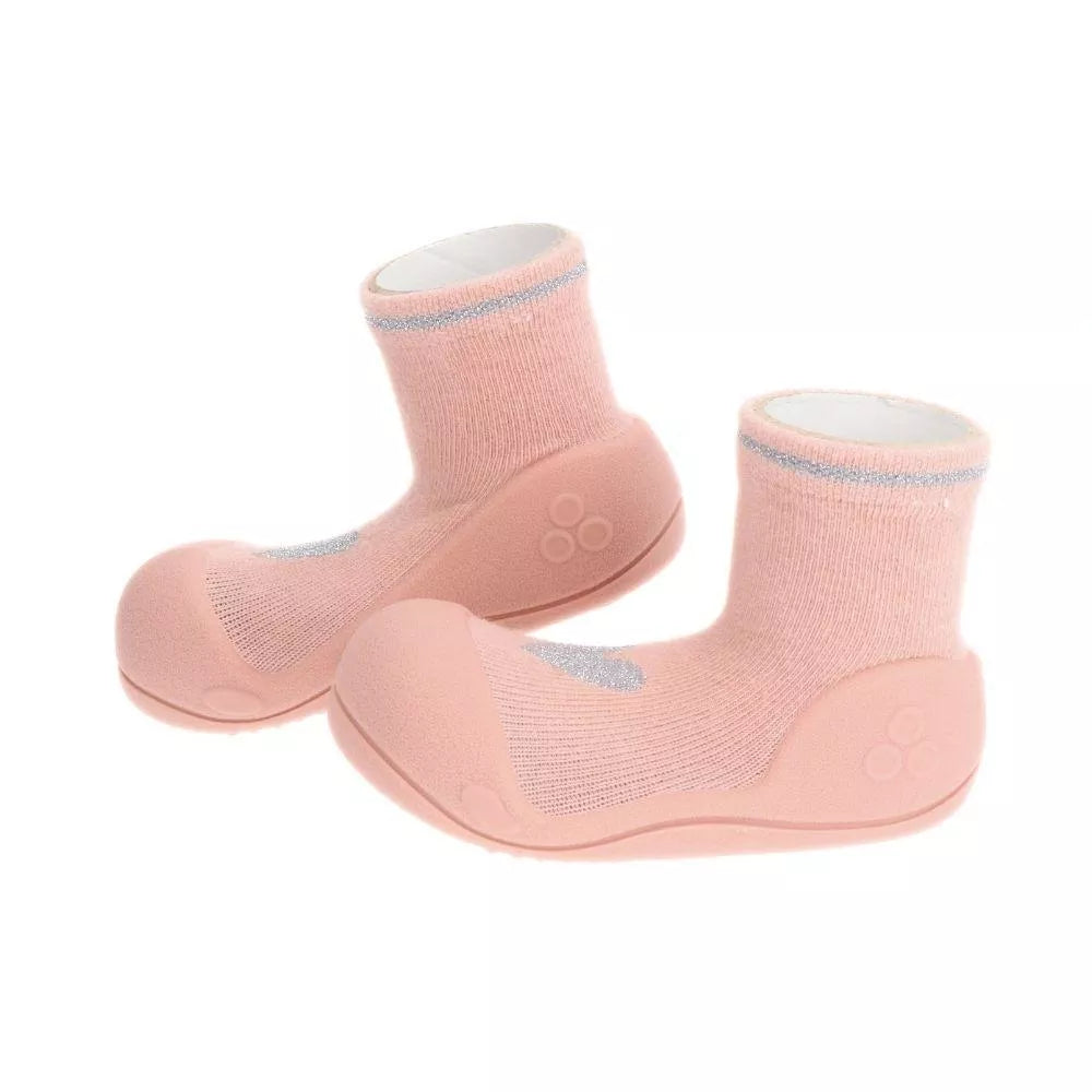 Zapato calcetín Attipas SHINY HEART PINK