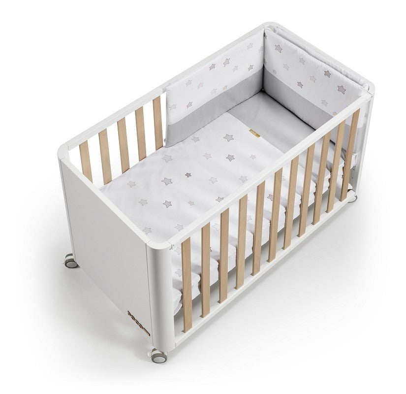 Cuna COLECHO COTINFANT DOCO Sleeping STYLE 4 en 1, 60*120 con textil y colchón