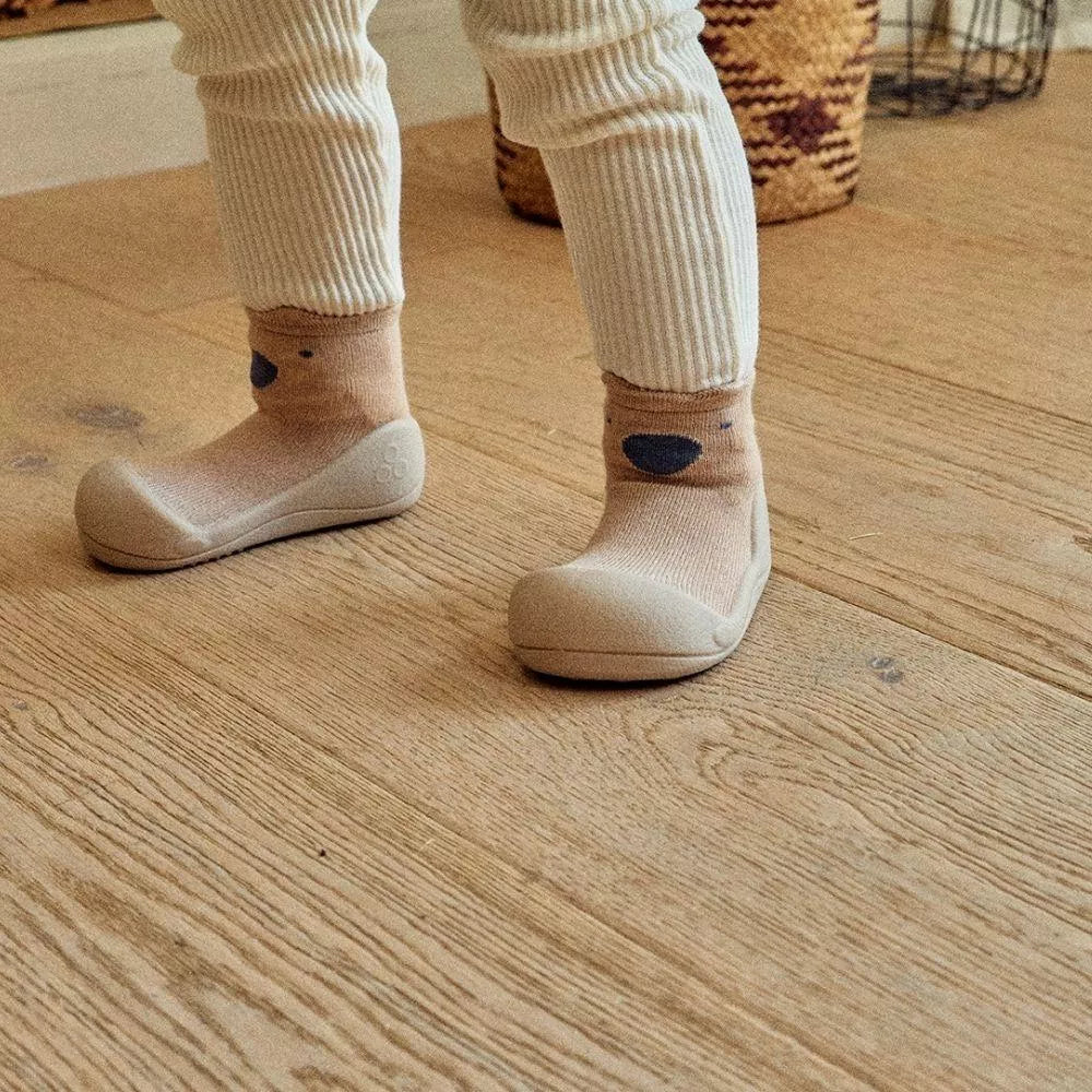 Zapato calcetín Attipas ANIMAL BEIGE