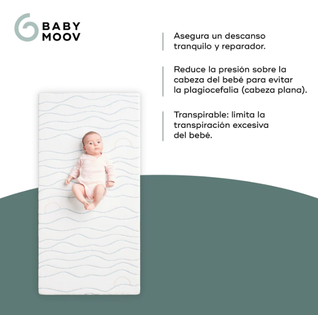 Colchón Babymoov Cosy'Lite para cuna 60X120 con tecnologia DRIRELEASE