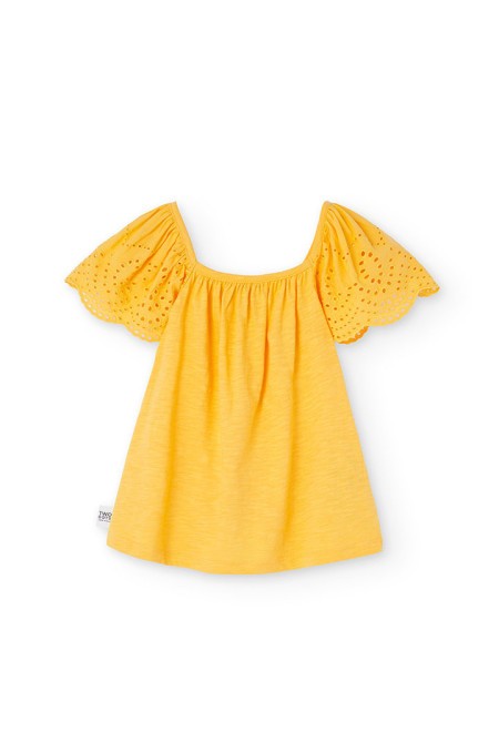 Camiseta Boboli punto combinada