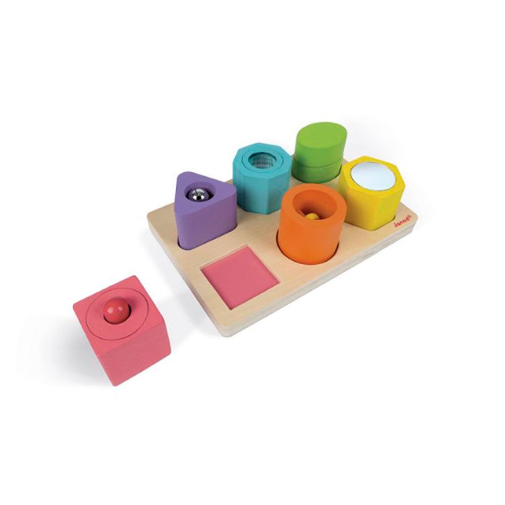 Puzle Janod con 6 figuras sensiorales