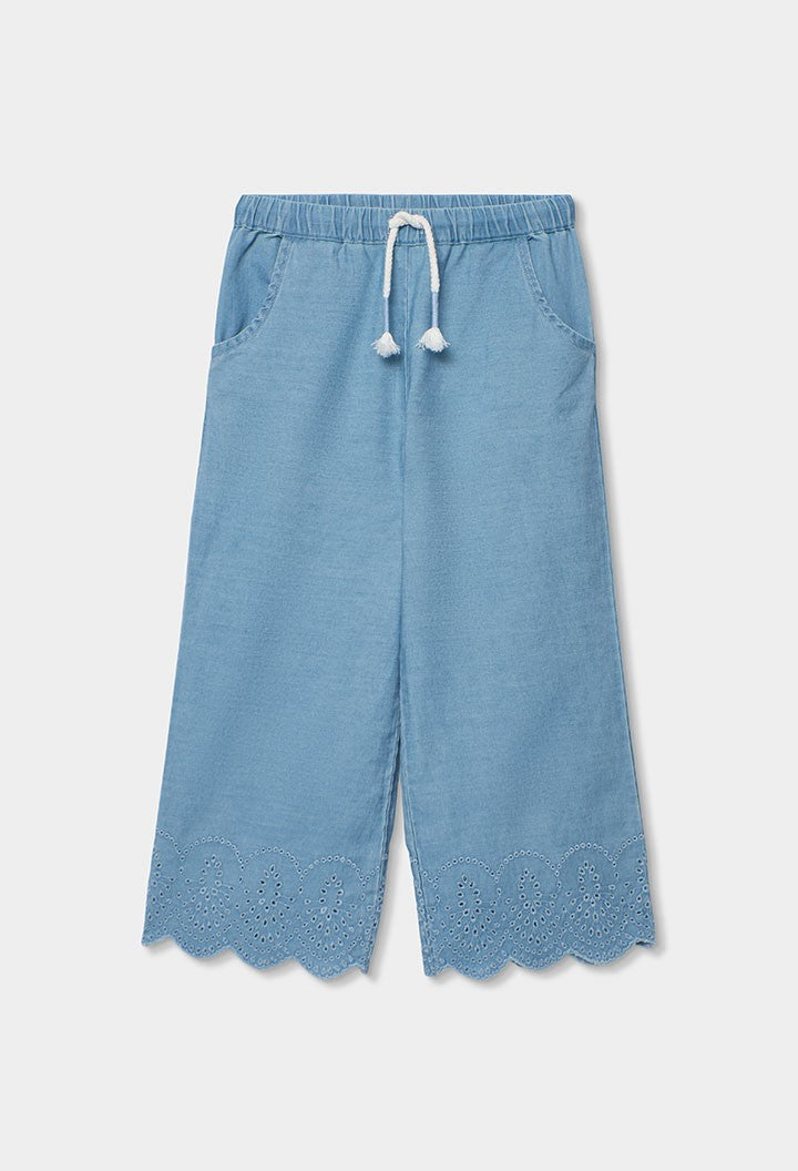Pantalón Boboli denim bordado
