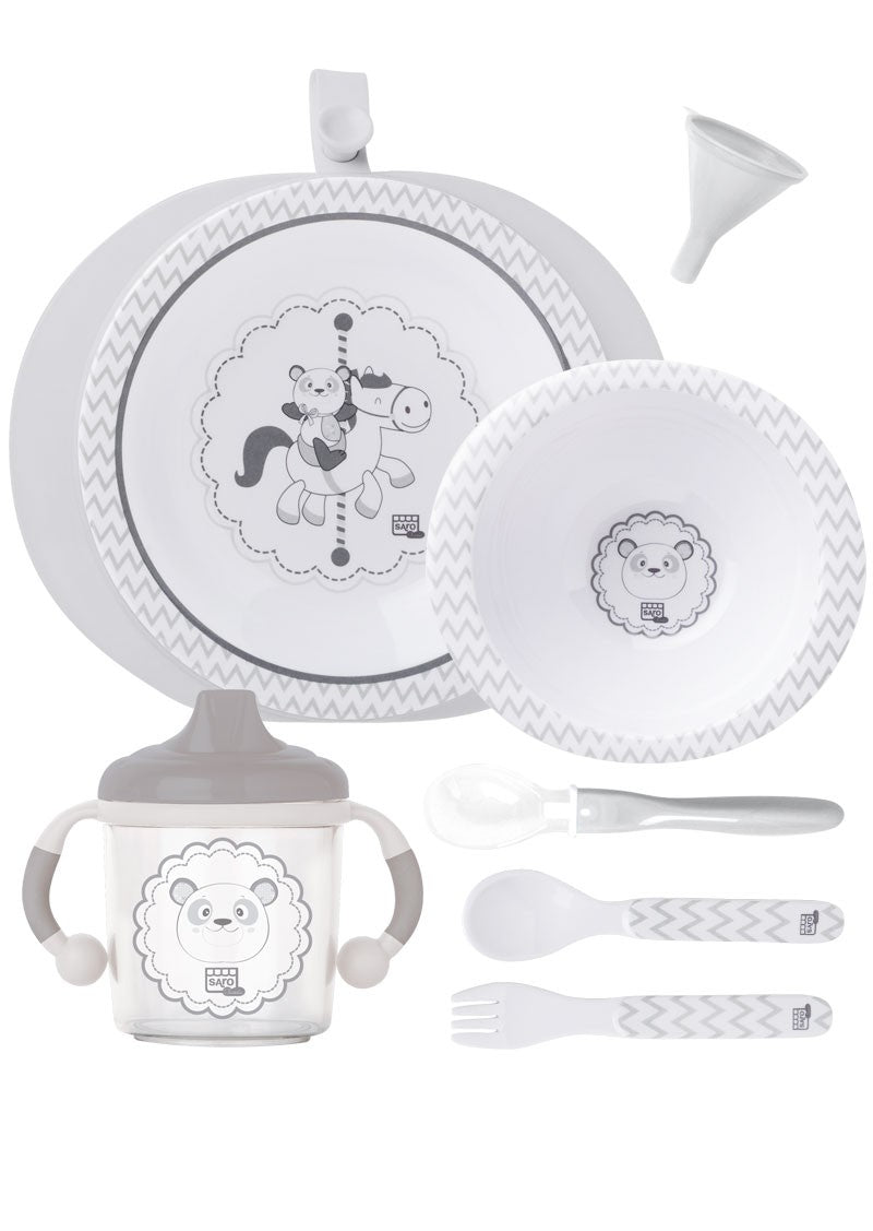 Vajilla 6 piezas Saro SWEET con plato termo y ventosa