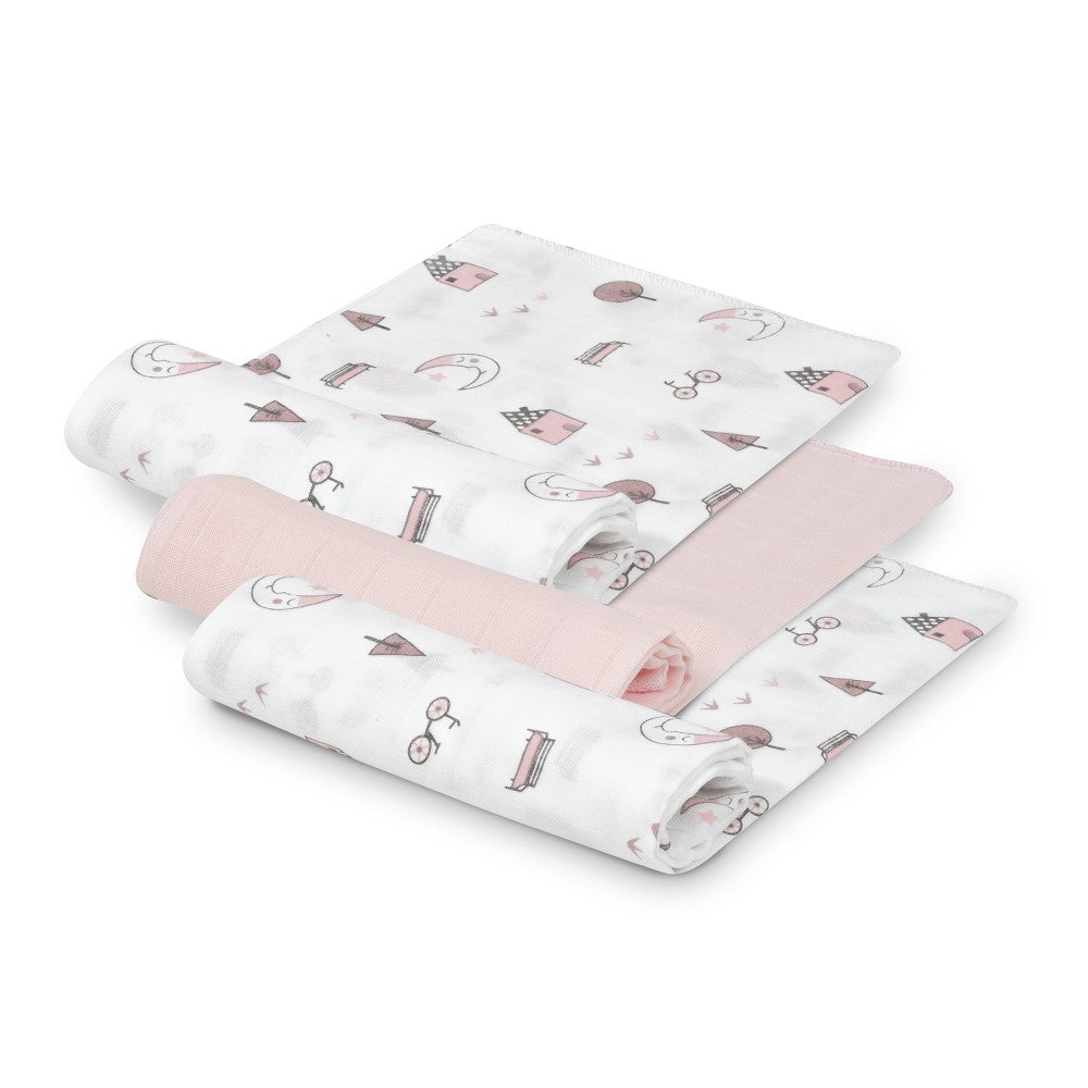 Pack 3 Gasas Interbaby Bambú
