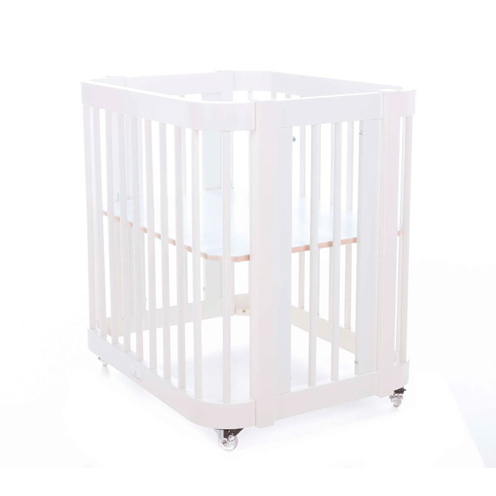 Minicuna, cuna, cama, escritorio 4 en 1 Alondra Crea Tre Bianco