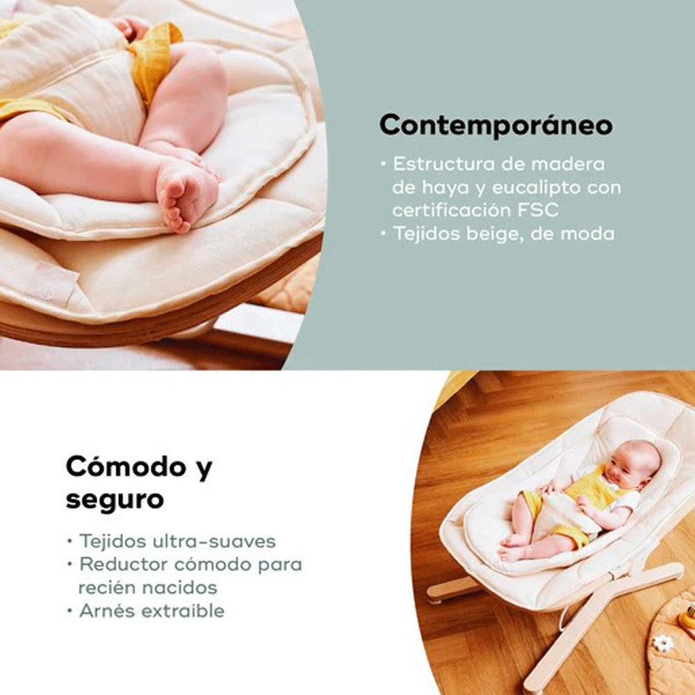 Hamaca evolutiva Babymoov de Madera Swoon Flow