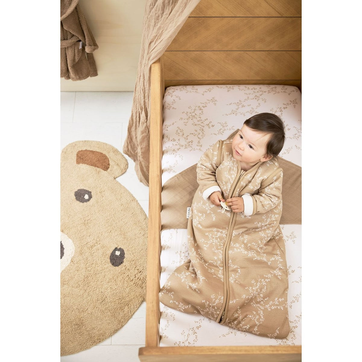 Saco Dormir Meyco Branches Sand 4 estaciones