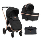 Cochecito Duo KikkaBoo Vicenza Premium Black