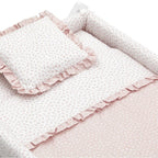Minicuna Tijera Madera Cambrass Liberty Rosa/Blanco