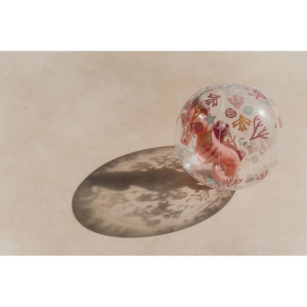 Pelota de playa Little Dutch 3D Ocean Dreams Rosa
