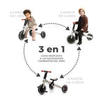 Triciclo multifuncion Kinderkraft 4TRIKE 3 en 1 plegable