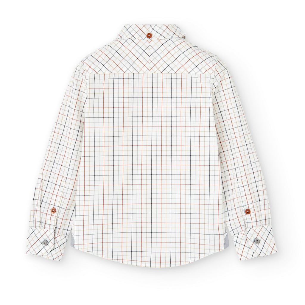 Camisa popelín Boboli cuadros