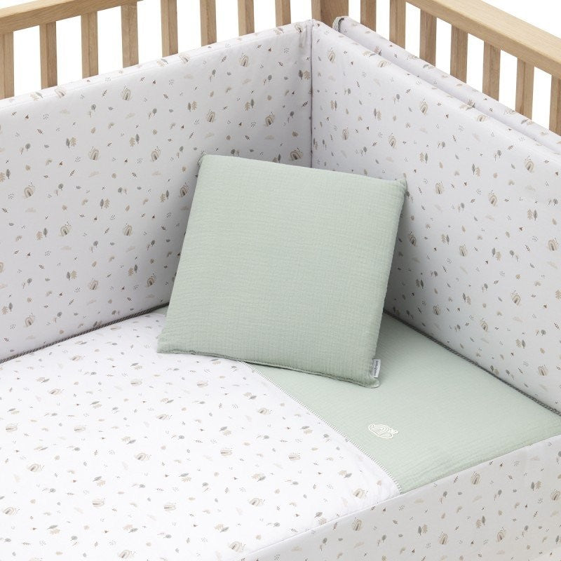 Colcha y Protector Cuna Cambrass Greeny 60x120cm