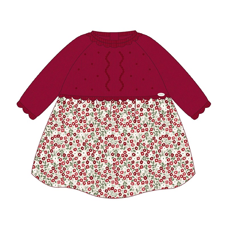 Vestido Mayoral tricot y plana