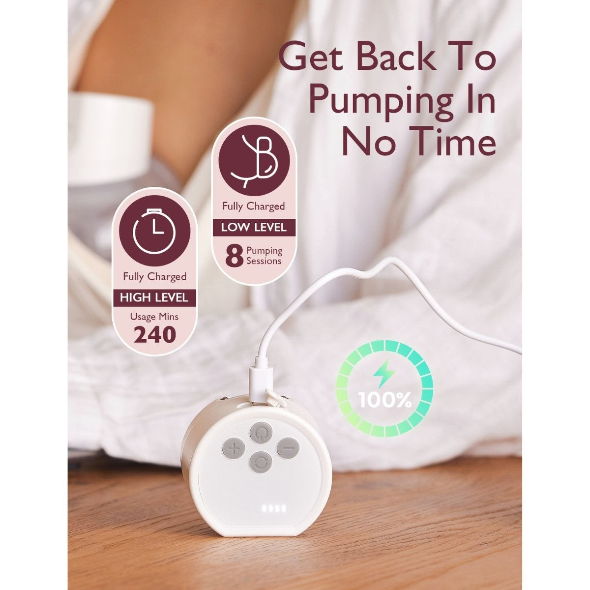 Sacaleches doble portatil Momcozy s12 pro