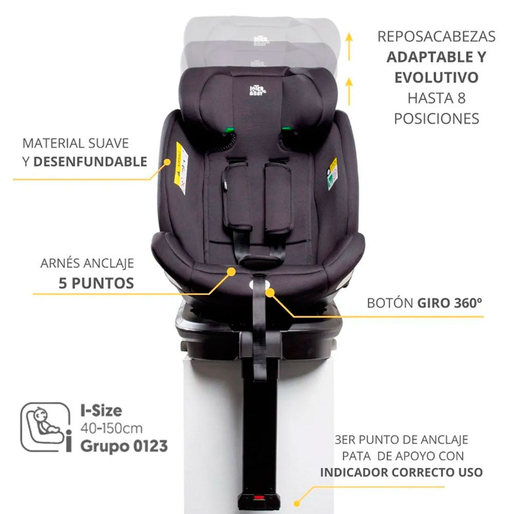 Silla auto Interbaby ALEA I-Size 360º 0+123
