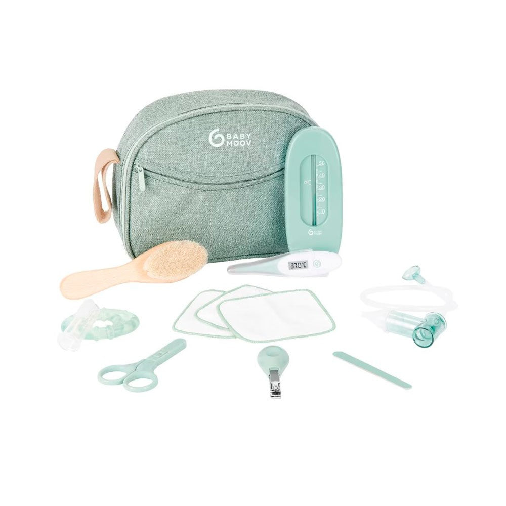 Neceser de higiene Babymoov para cuidado del bebe Green