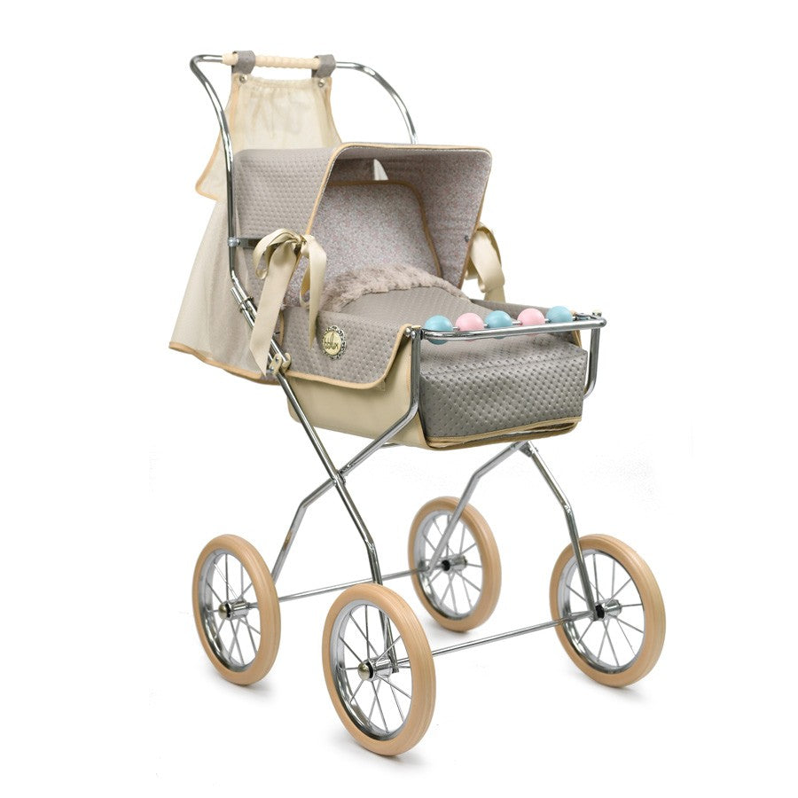 Silla muñecas Bebelux Vintage Reborn Gris PERSONALIZABLE
