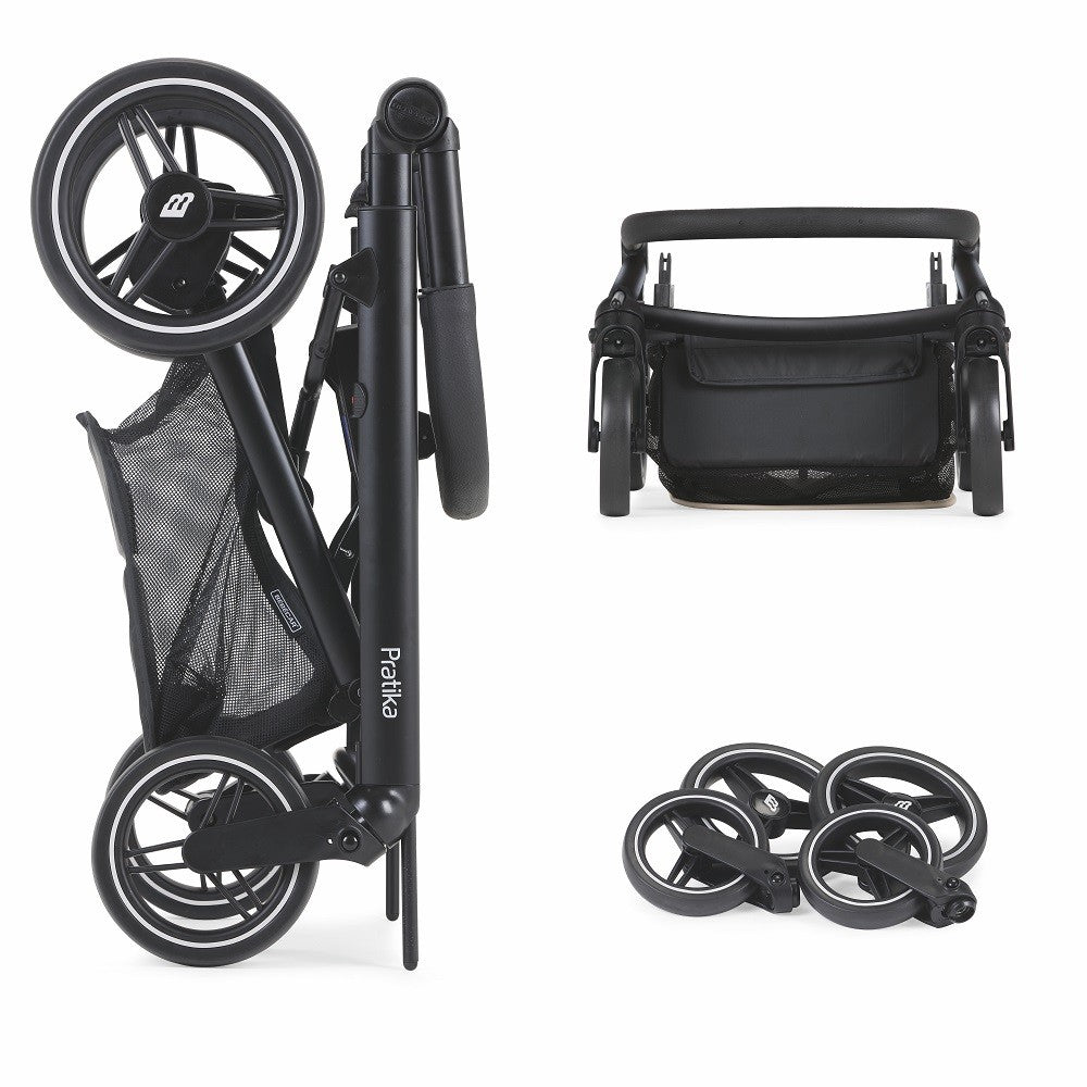Cochecito Duo Bebecar PRATIKA KP-372 polipiel beig